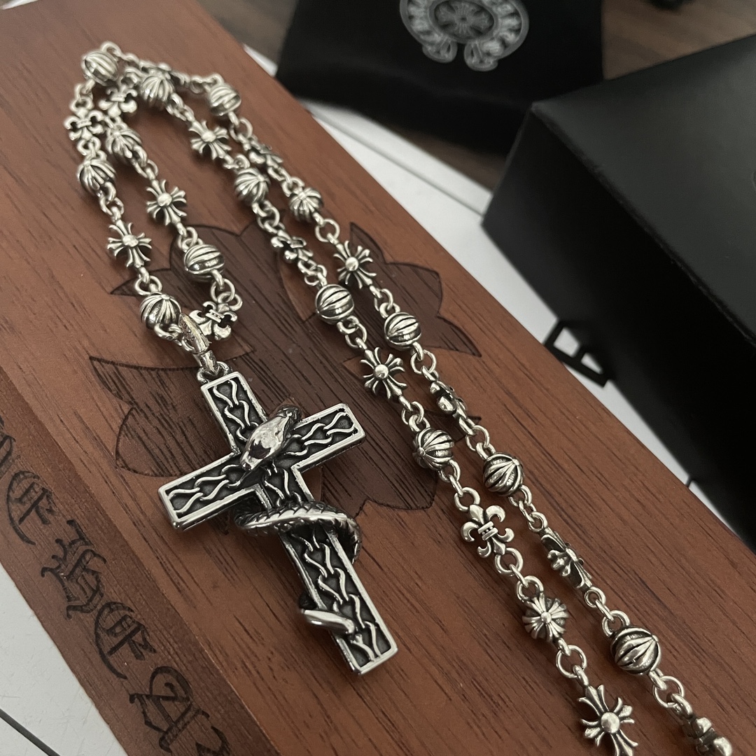 【Chrome Hearts】ネックレス、新しいネックレス万能シンプルファッションオーナメント-BRAND OFF