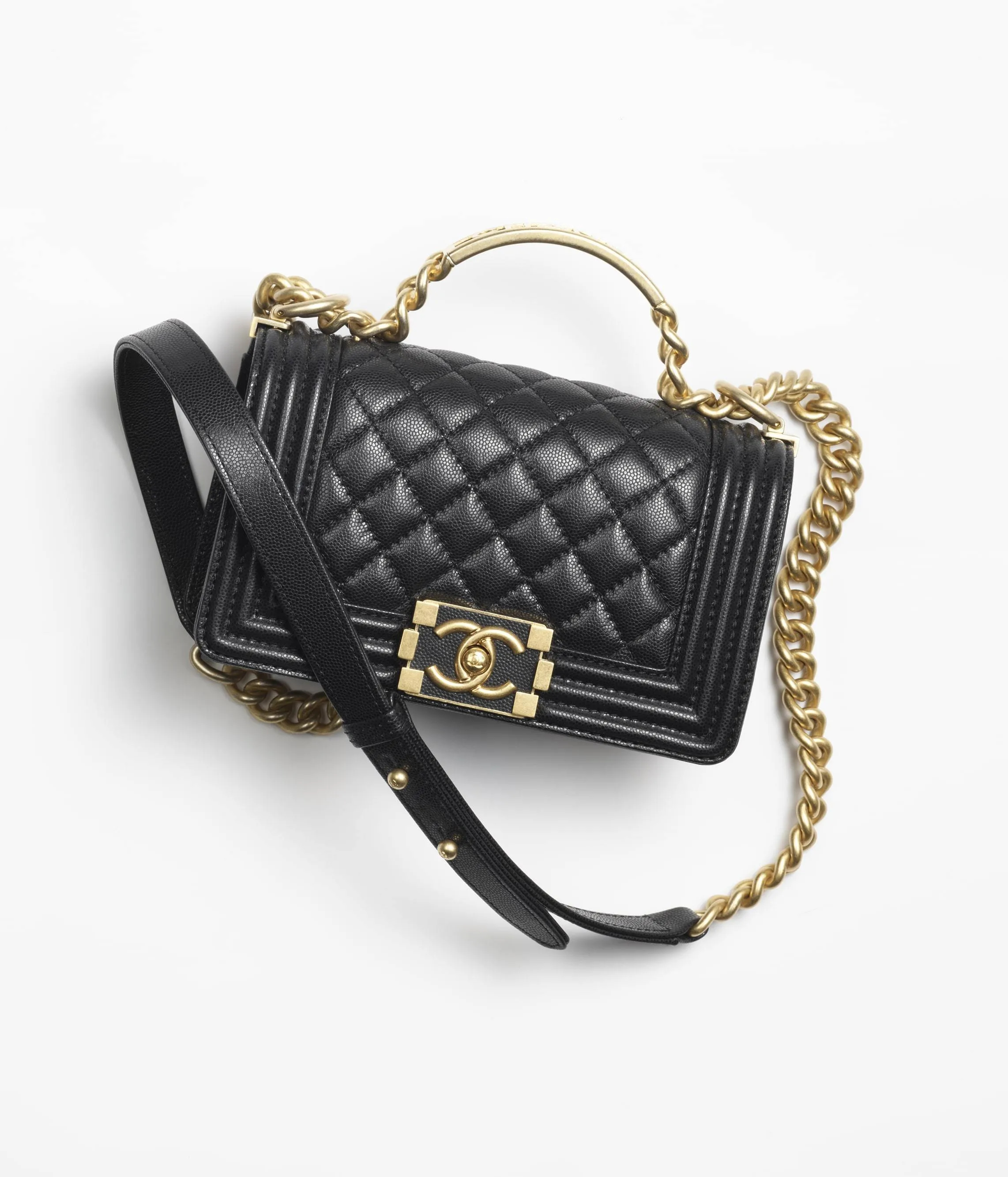 お洒落ハンドルで差が付く★CHANEL BOY CHANEL トップハンドル-BRAND OFF
