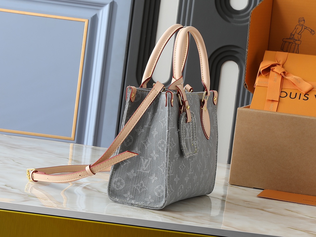 LOUIS VUITTON ルイヴィトン OnTheGo デニムバッグ-BRAND OFF