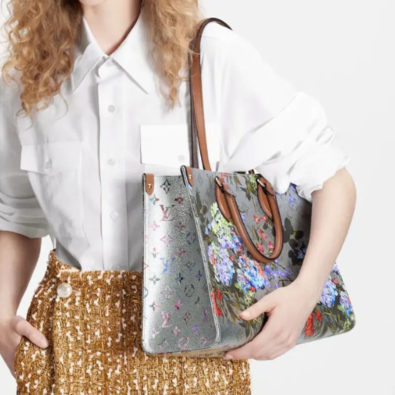 【SALE】LOUIS VUITTON/ONTHEGO MM TOTE BAG/紫陽花柄トートBag-BRAND OFF