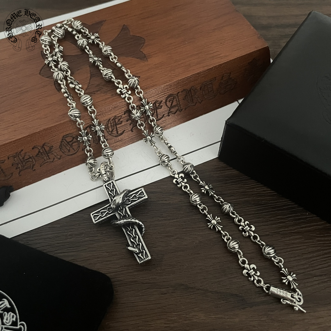 【Chrome Hearts】ネックレス、新しいネックレス万能シンプルファッションオーナメント-BRAND OFF