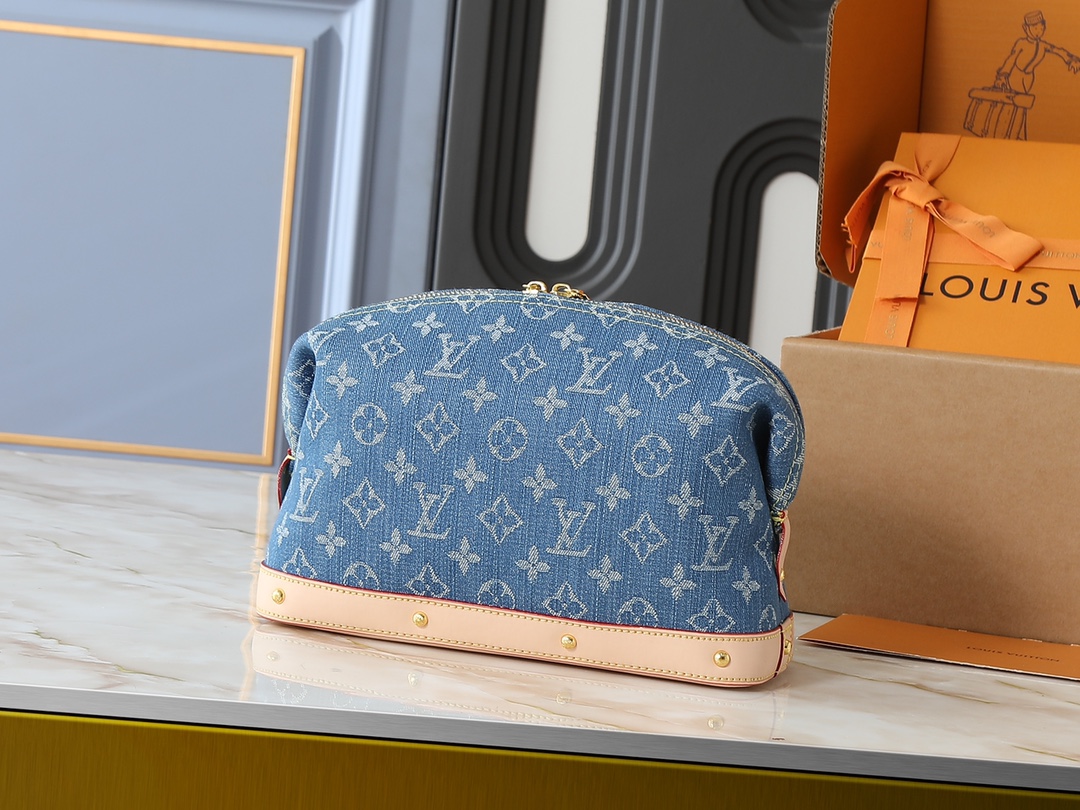 LOUIS VUITTON ルイヴィトン DENIM 化粧ポーチ M24317-BRAND OFF