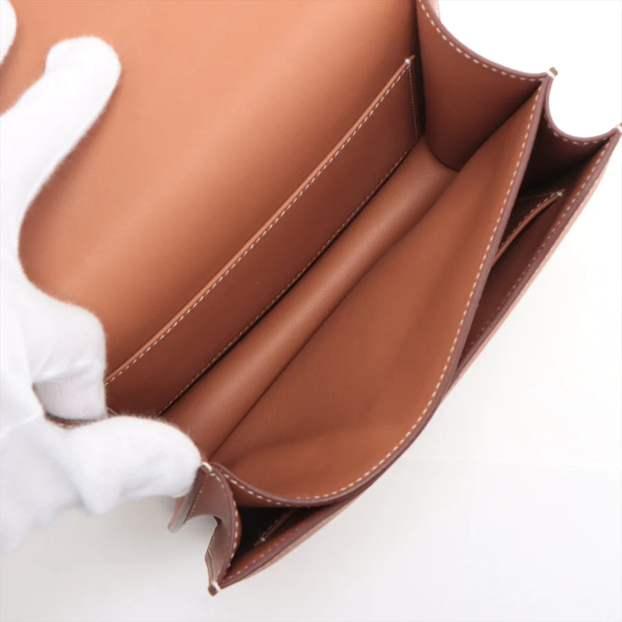 HERMES エルメス コンスタンス3 ミニ18 ミロワール ヴォースイフト ゴールド ゴールド金具-BRAND OFF