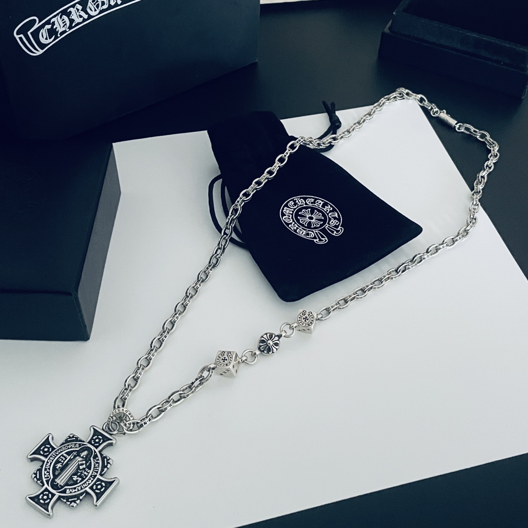 【CHROME HEARTS】クロムハーツ、新しいネックレス万能シンプルファッションオーナメント-BRAND OFF