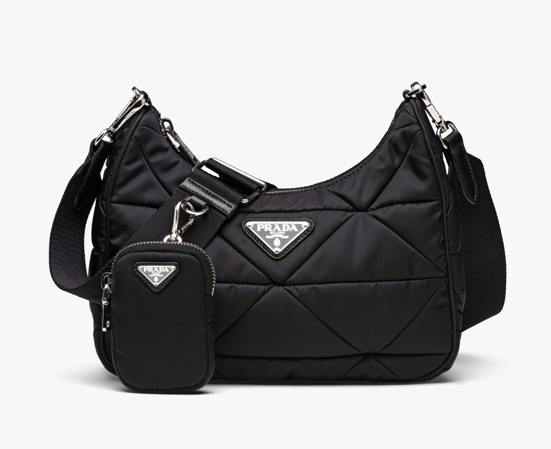 ☆PRADA プラダ パデッドナイロン ショルダーバッグ-BRAND OFF