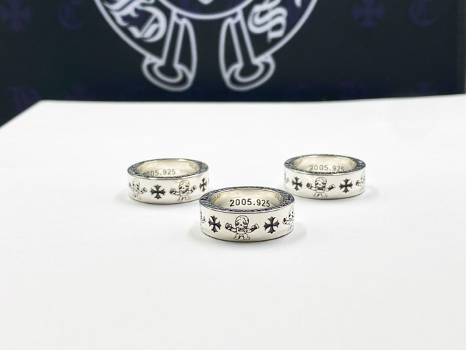 【2026】【Chrome Hearts】  男性と女性のためのクロエハートファッションパーソナリティリング-BRAND OFF