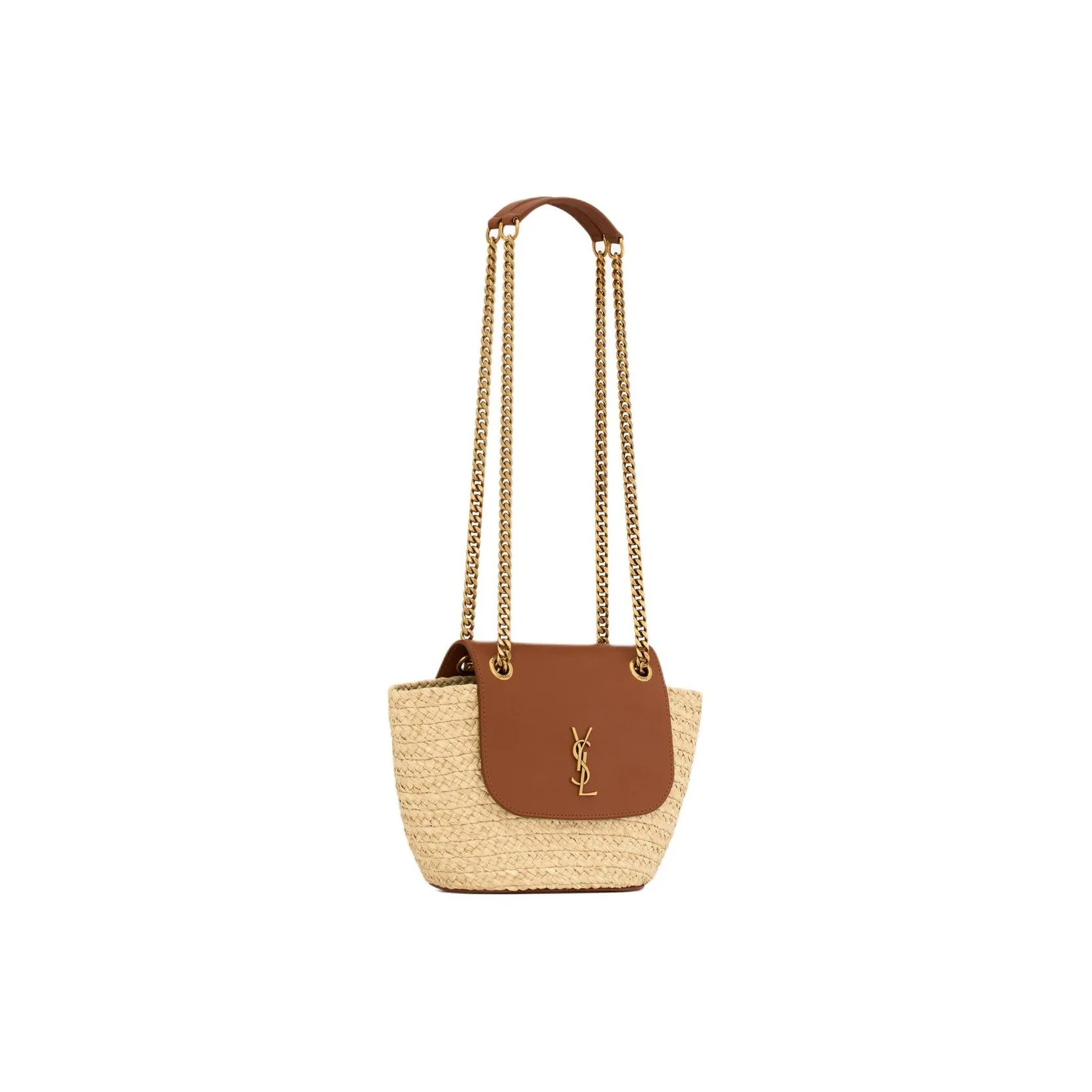 【SAINT LAURENT旗艦店】サンローラン わら編みバッグ 23*6*12CM-BRAND OFF