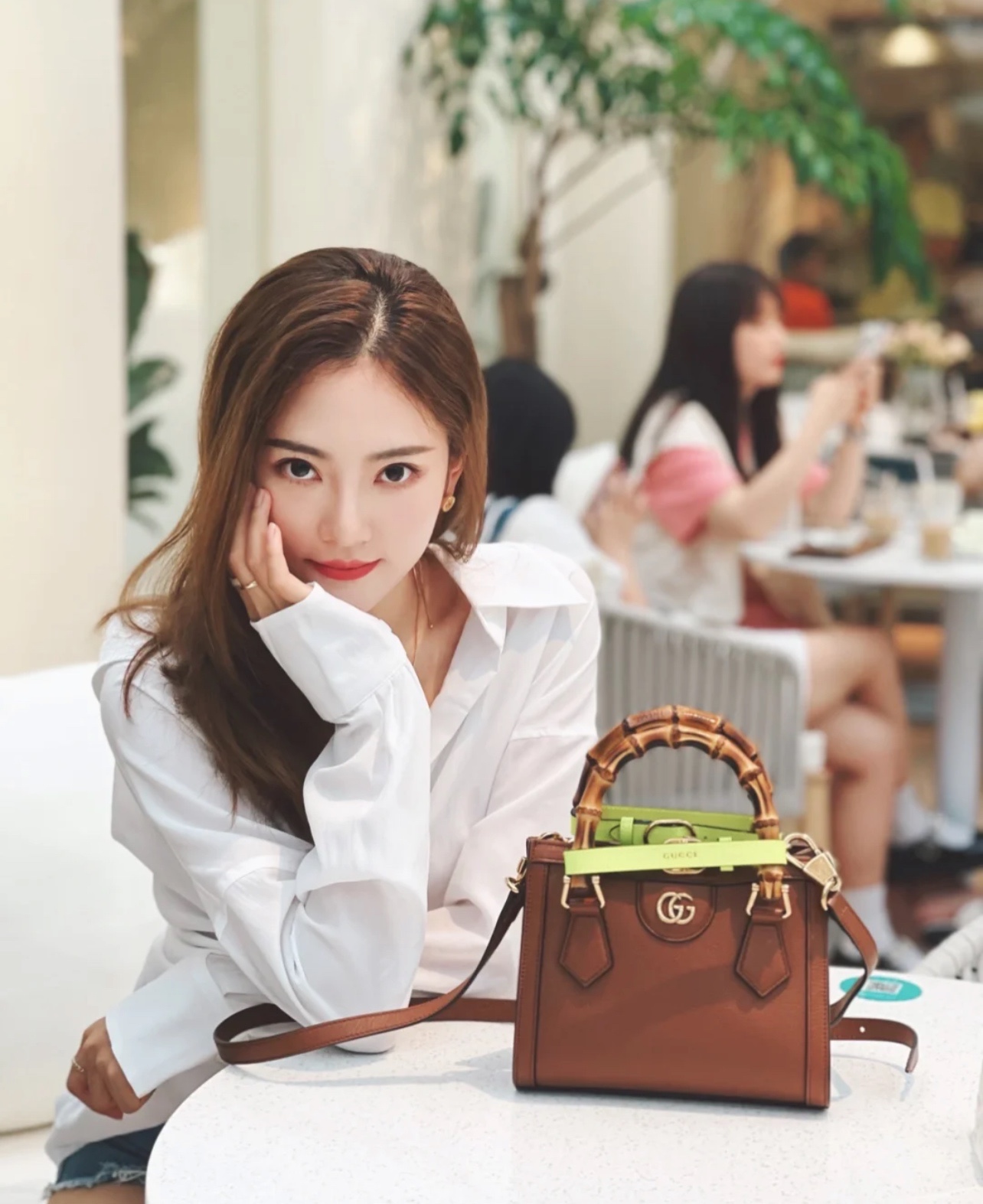 GUCCI 〔グッチ ダイアナ〕ミニ トートバッグ-BRAND OFF