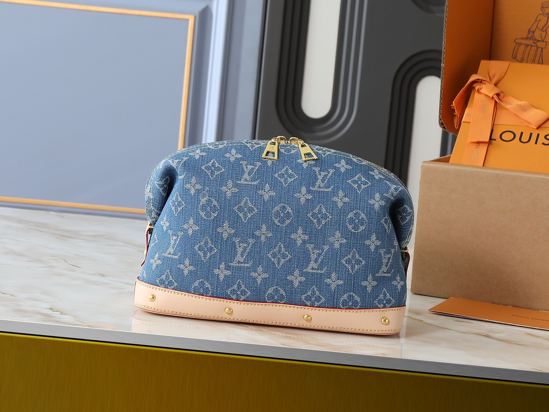 LOUIS VUITTON ルイヴィトン DENIM 化粧ポーチ M24317-BRAND OFF