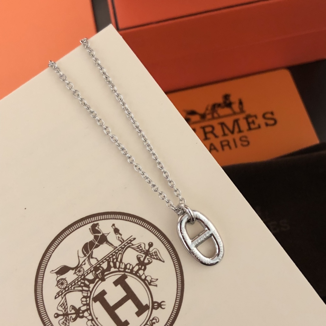 【2026】【HERMES 】ネックレス、新しいネックレス万能シンプルファッションオーナメント-BRAND OFF