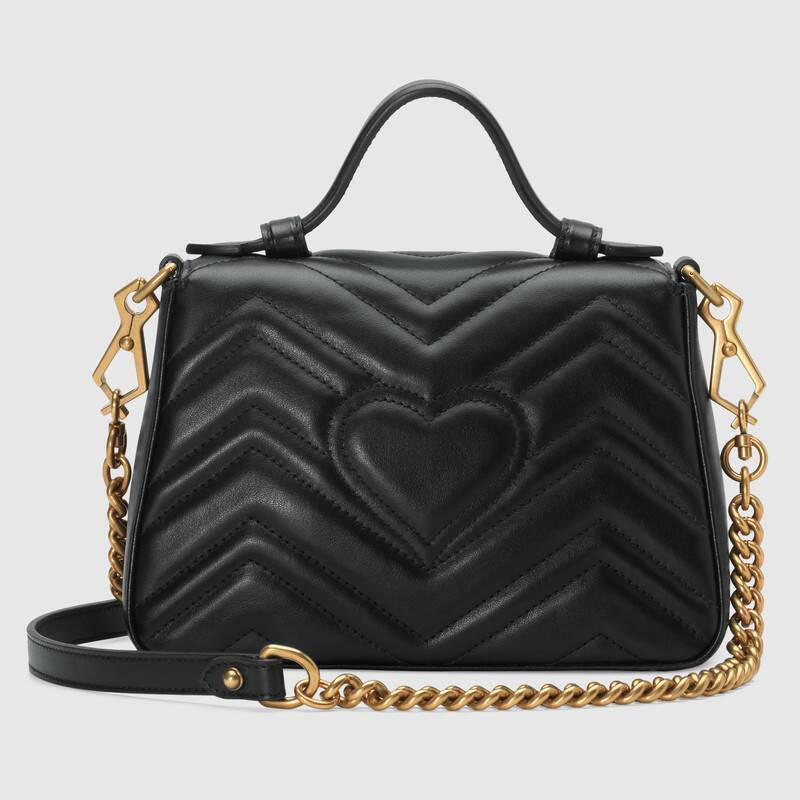GUCCI GGマーモント ミニ トップハンドルバッグ-BRAND OFF