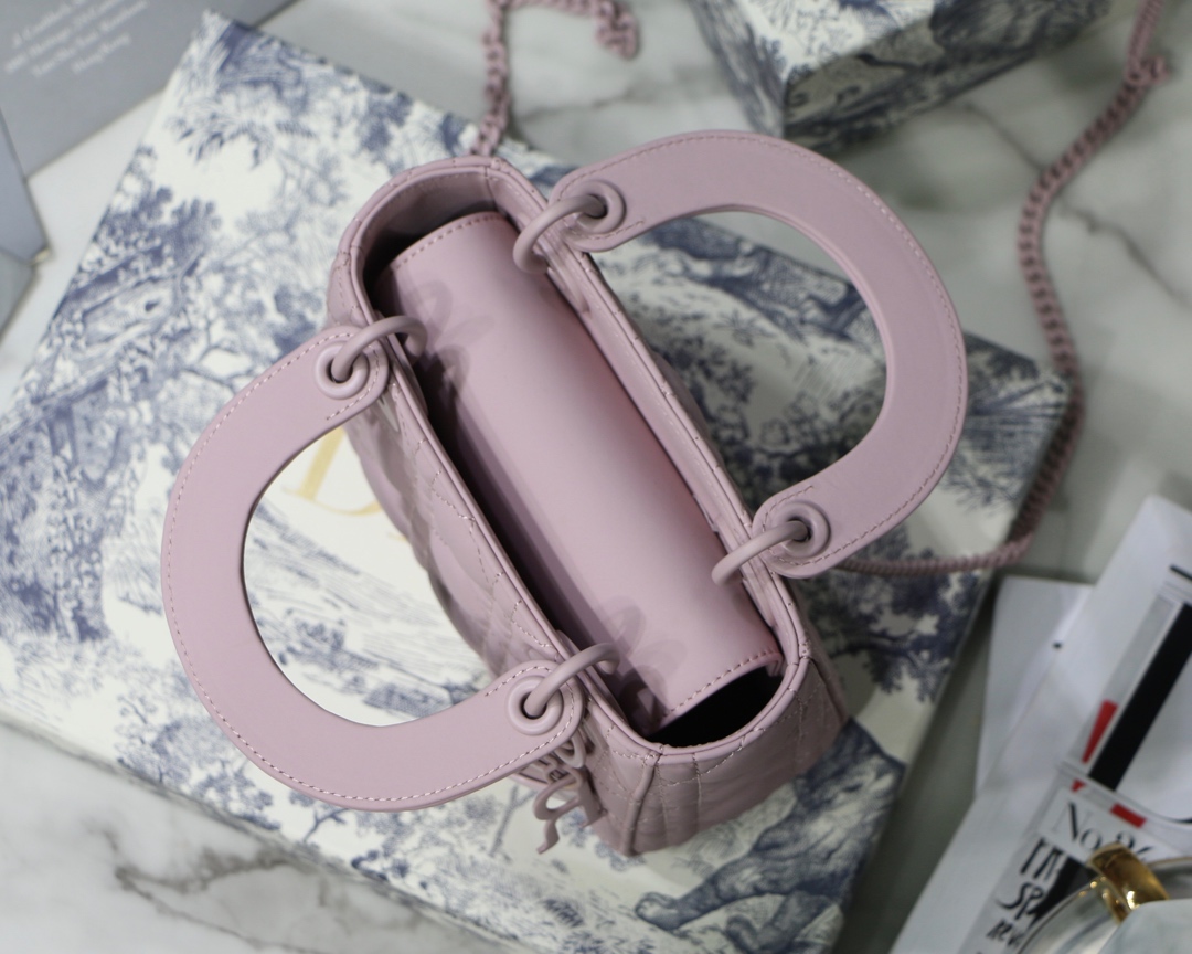 【超入手困難！ほしい！】 Lady Diorトリコロールサテンチェック牛革-BRAND OFF