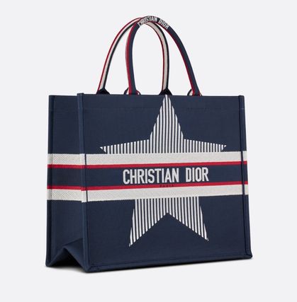 【星の刺繍がポイント♪】DIOR BOOK　TOTE　トートバッグ-BRAND OFF