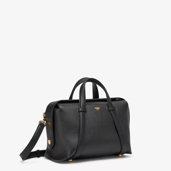 フェンディ ボストン   365 ブラックレザー バッグ-BRAND OFF