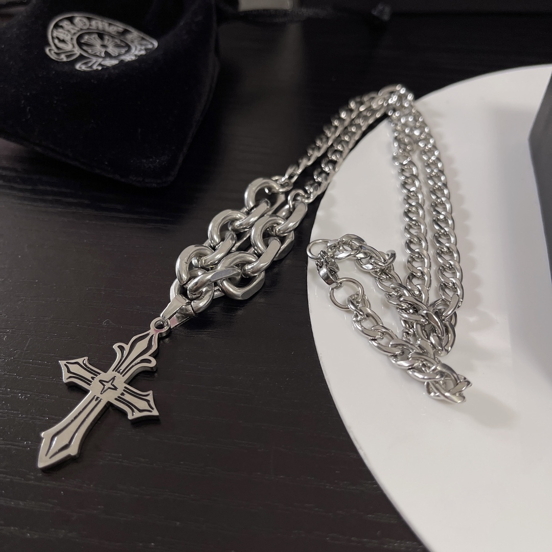 【Chrome Hearts】ネックレス、新しいネックレス万能シンプルファッションオーナメント-BRAND OFF