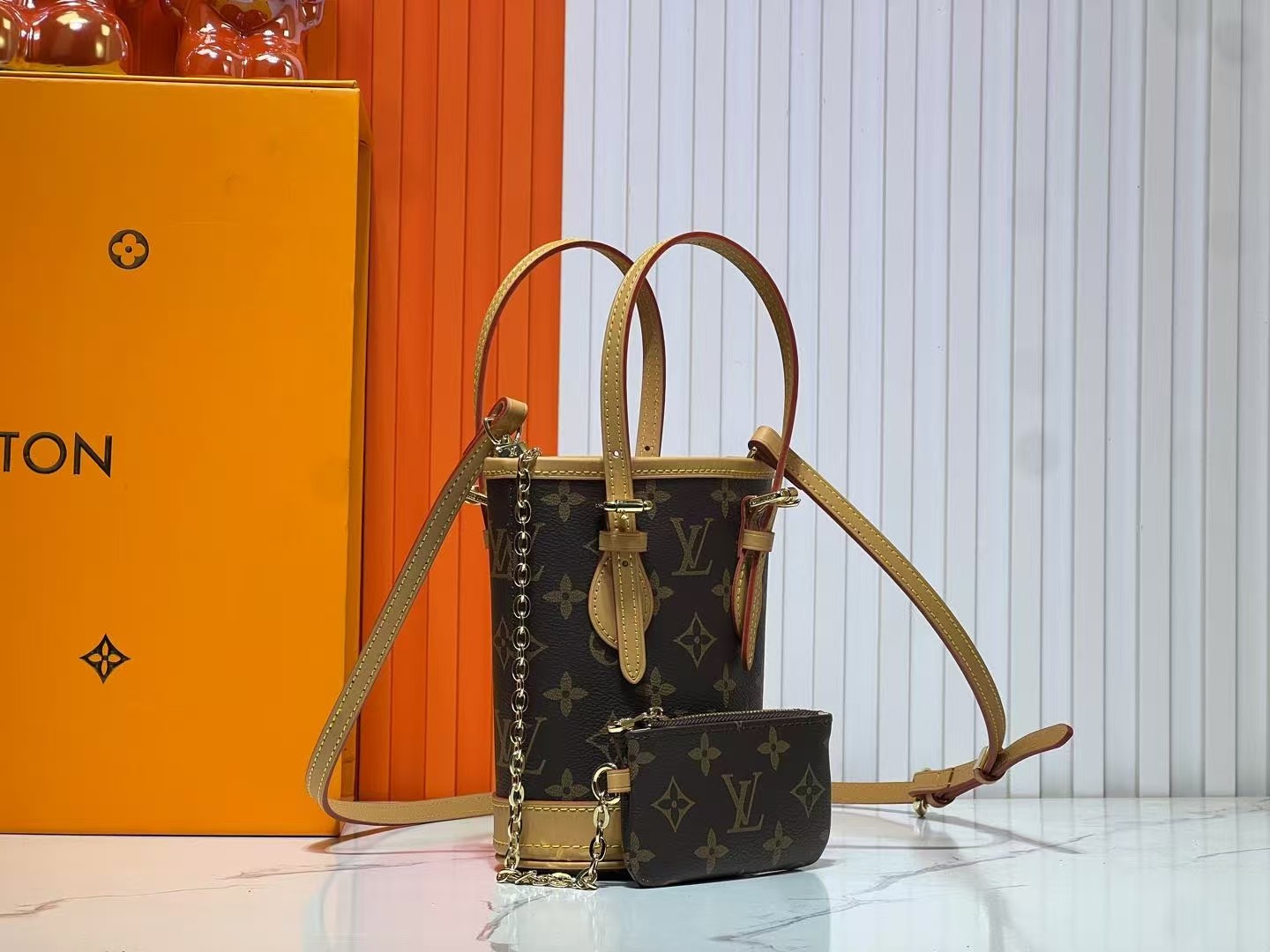 LOUIS VUITTON ルイヴィトン M81489 NANO BUCKET 斜め掛けバッグ-BRAND OFF