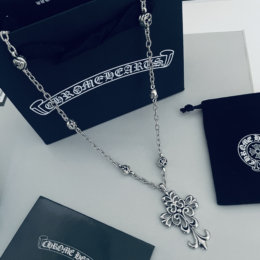 【CHROME HEARTS】ネックレス、新しいネックレス万能シンプルファッションオーナメント-BRAND OFF