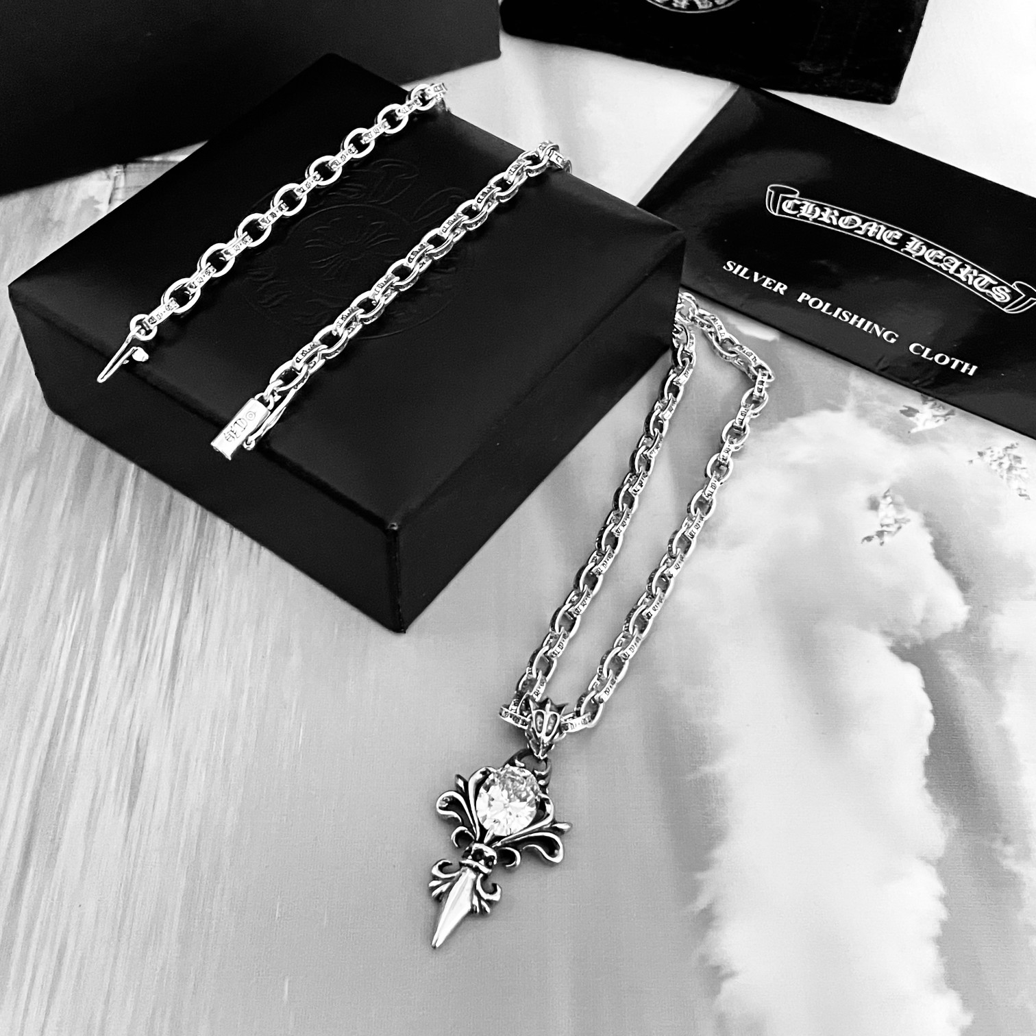 【CHROME HEARTS】ネックレス、新しいネックレス万能シンプルファッションオーナメント-BRAND OFF