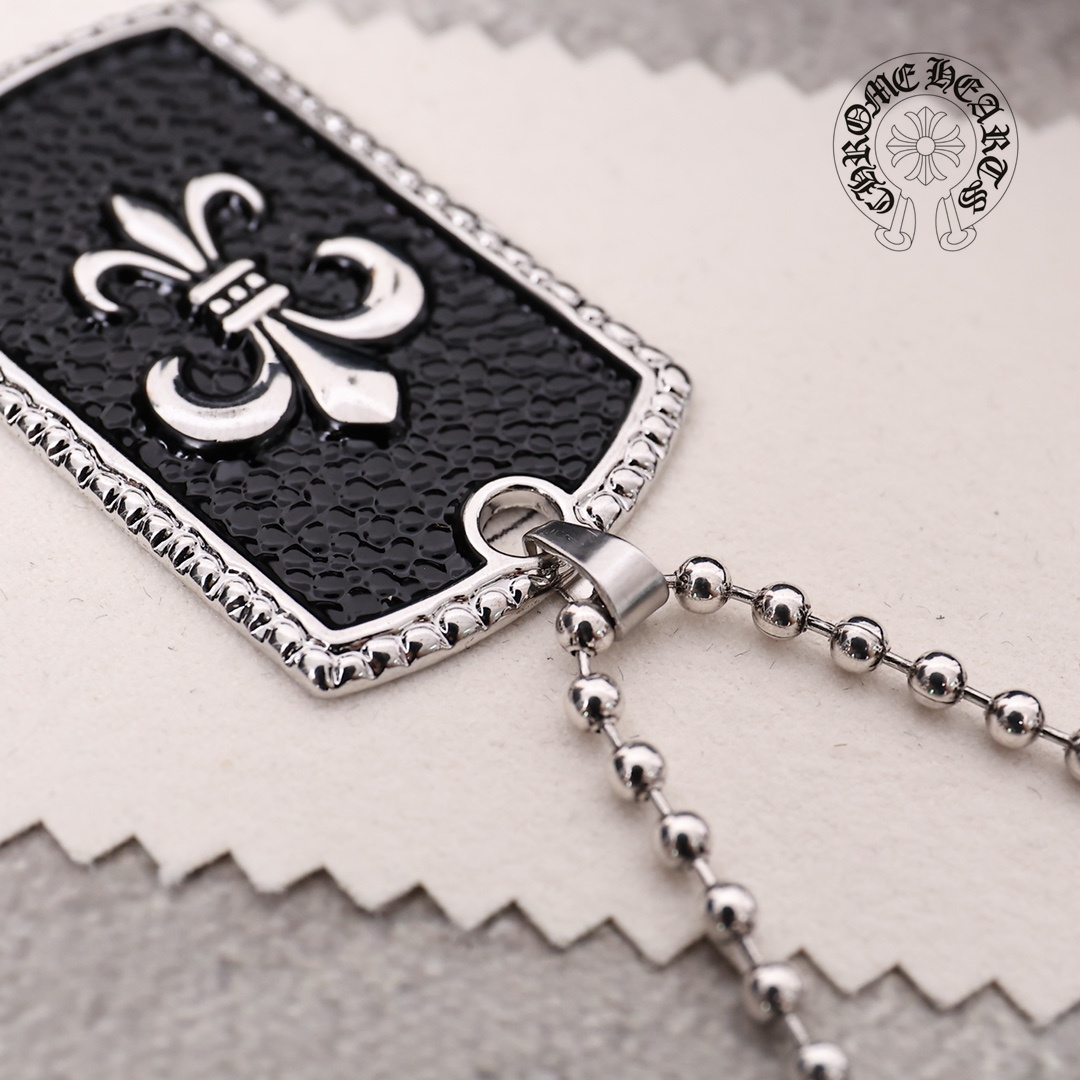 【Chrome Hearts】ネックレス、クロエ ハート ゴールド メッキ ミニ フレーム クロス ネックレス-BRAND OFF