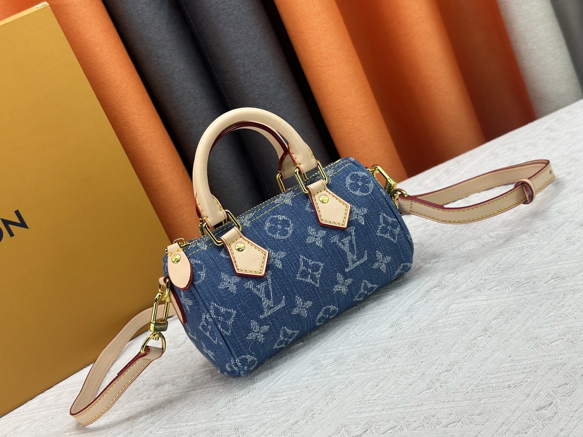 LOUIS VUITTON ルイヴィトン NANO SPEEDY Gx デニムバッグ M11212 M81085-BRAND OFF