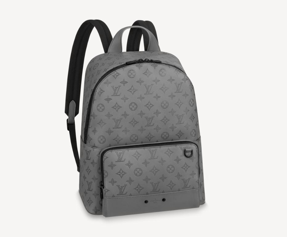 ヴィトン モノグラム リュック グレー 黒 シンプル  入る M46105 M46109-BRAND OFF