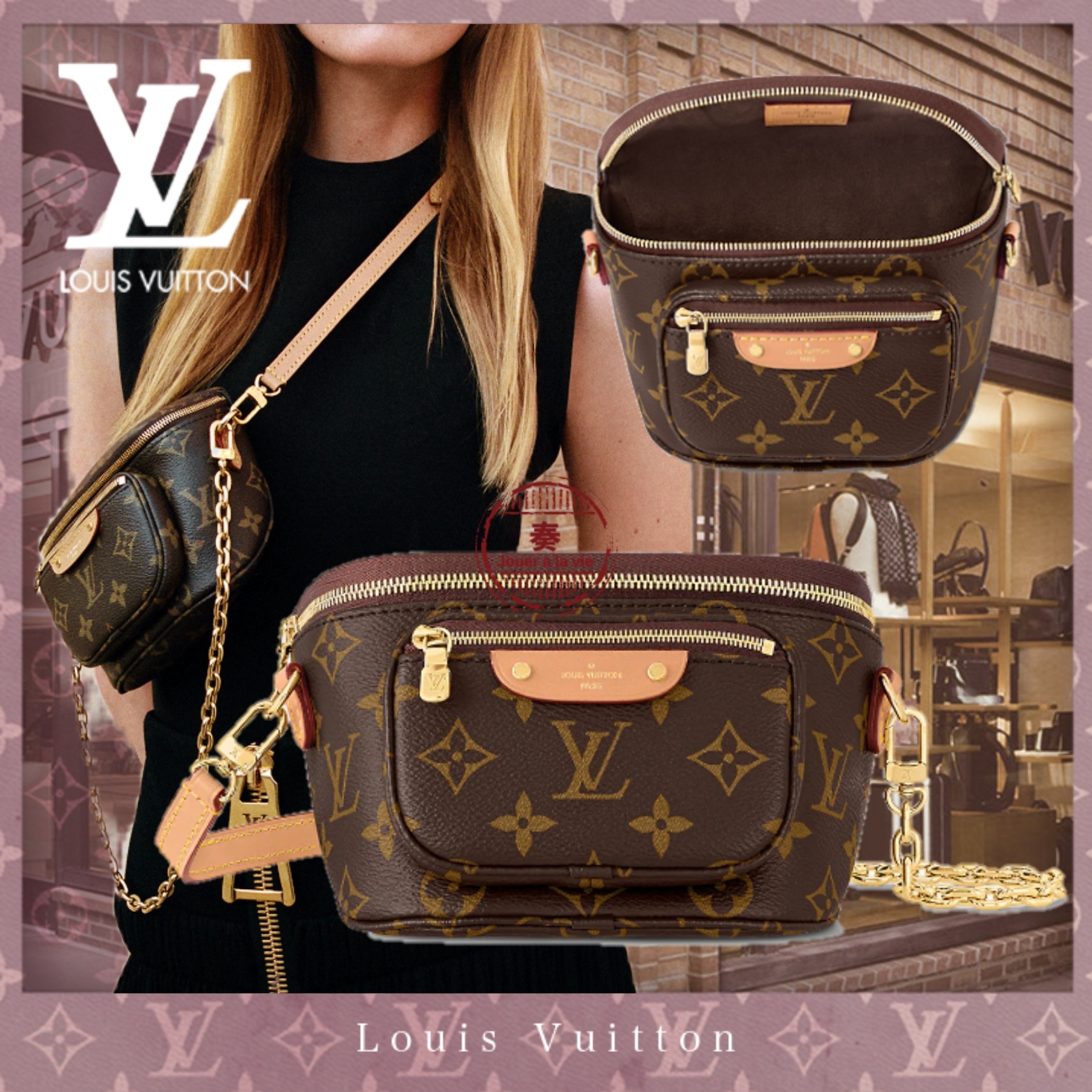 最新作♪Louis Vuitton モノグラム ミニ バムバッグ ショルダー M82335-BRAND OFF