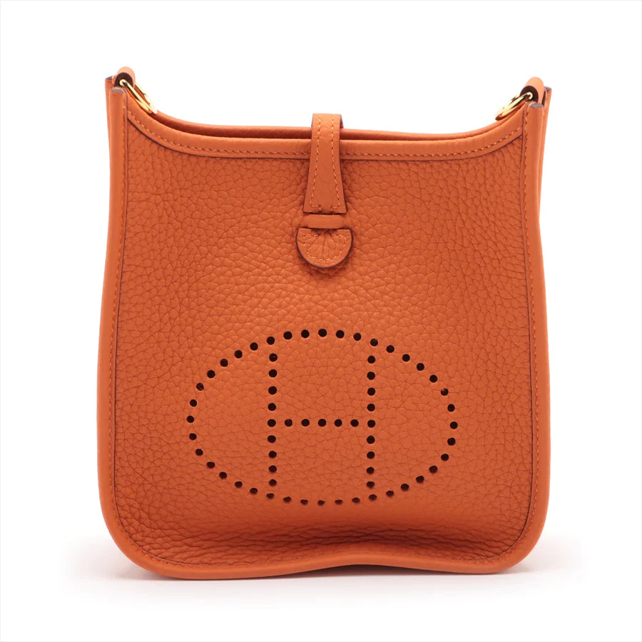 HERMES エルメス エブリンTPM トリヨンクレマンス オレンジ ゴールド金具-BRAND OFF