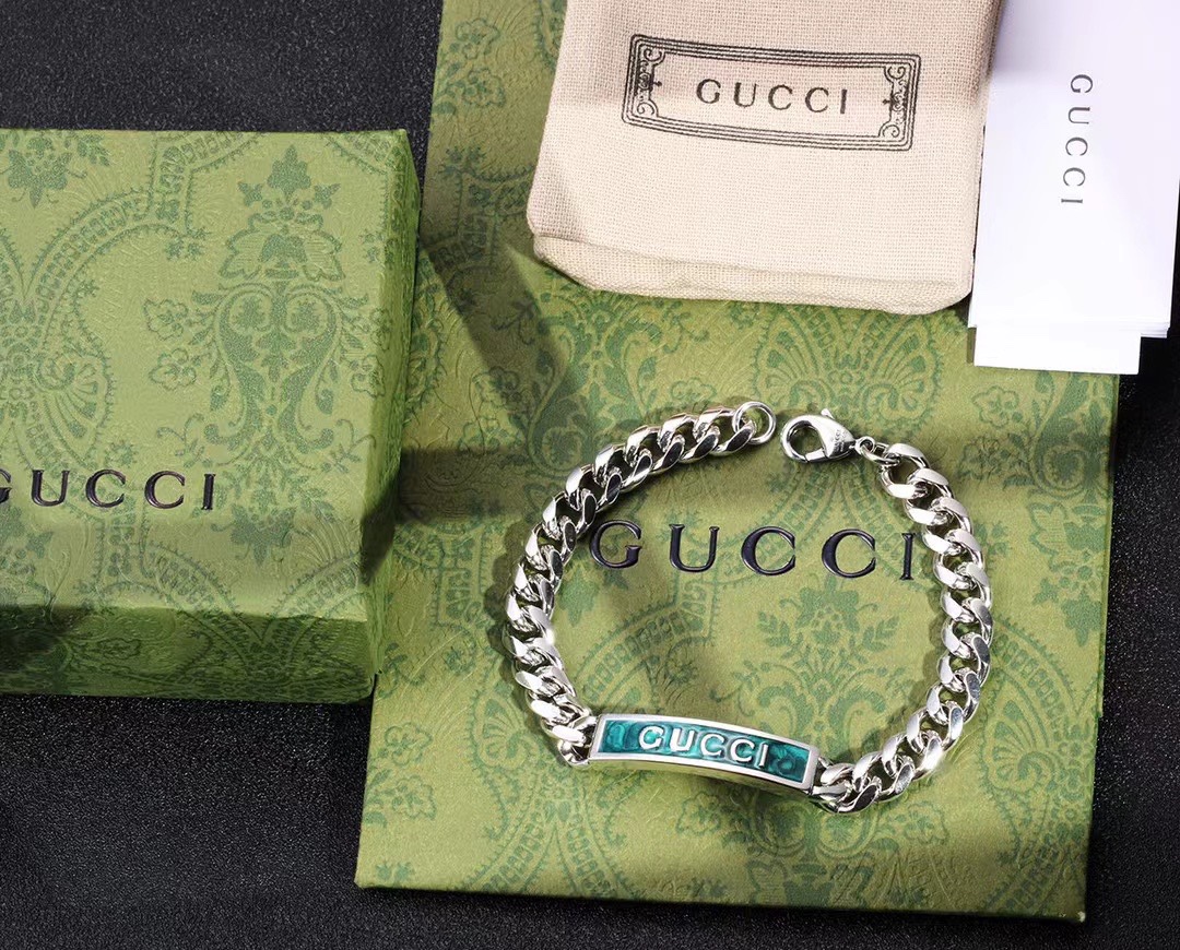 GUCCI（グッチ）エナメルブレスレット-BRAND OFF