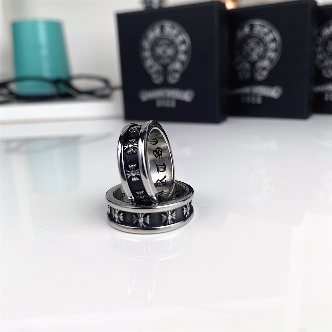 Chrome Hearts（クロムハーツ）クロスカービングリング-BRAND OFF