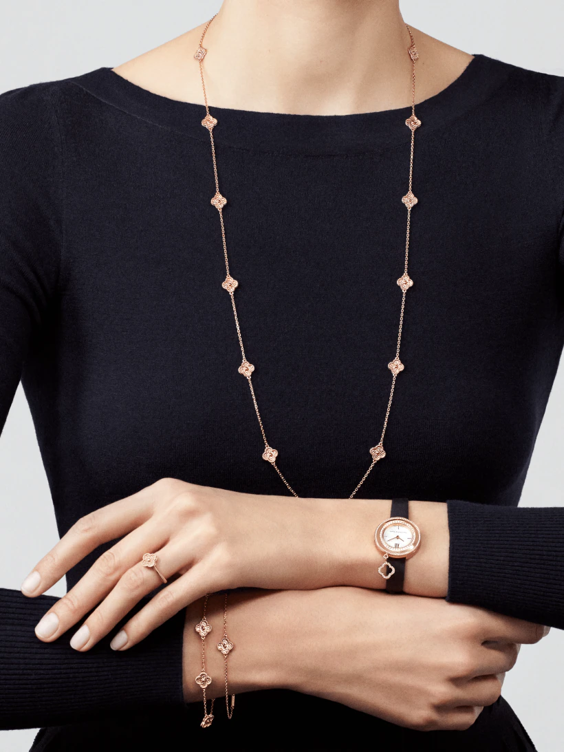 【2026】【Vancleef & Arpels】 スウィート アルハンブラ ブレスレット、6モチーフ-BRAND OFF