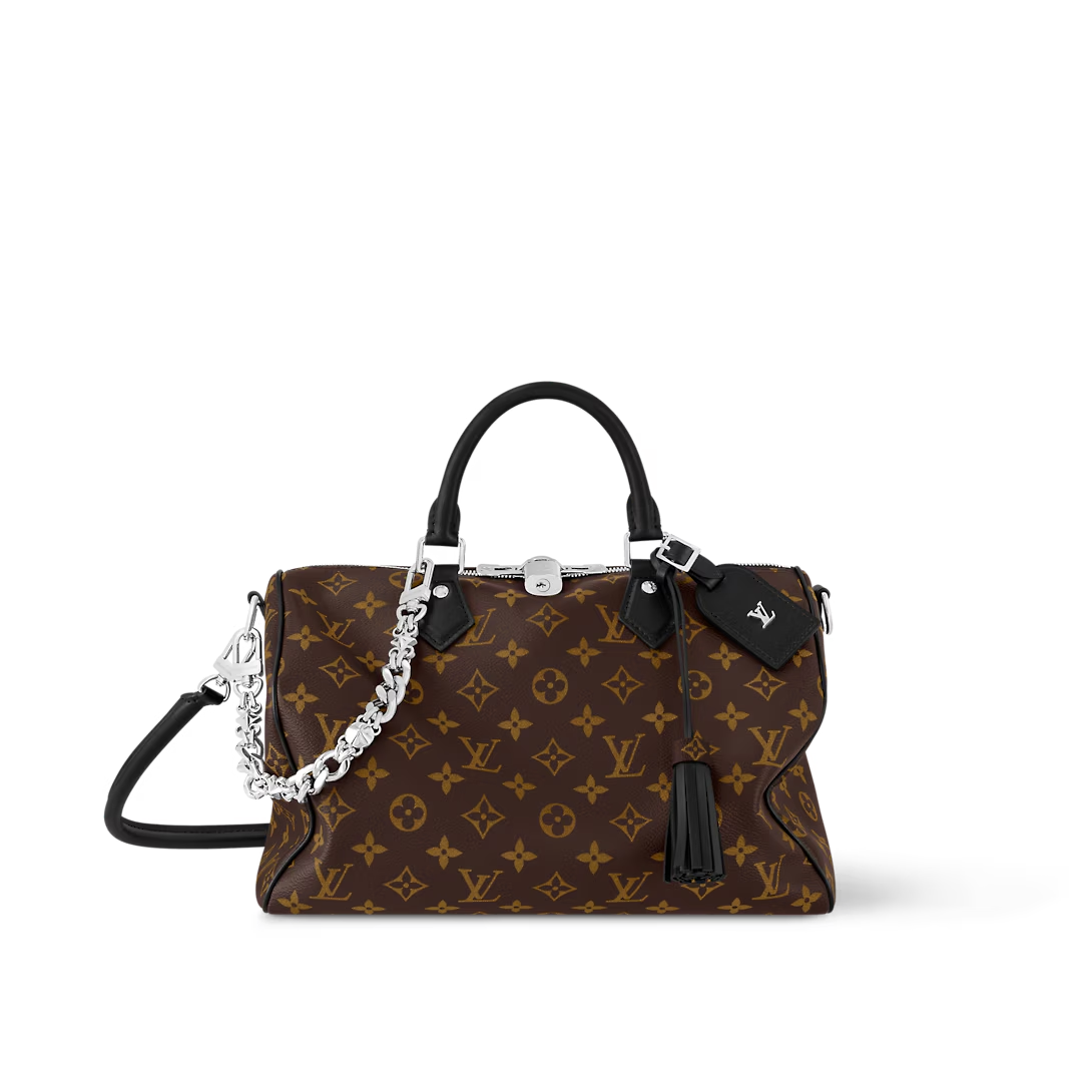 LOUIS VUITTON ルイヴィトン SPEEDY SOFT 30 DARK ショルダーバッグ M12243-BRAND OFF