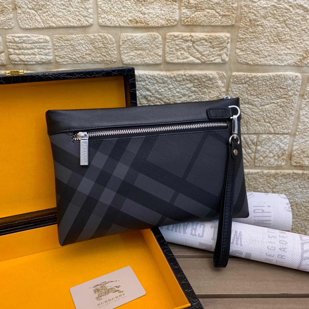 【BUREERRY公式 旗艦店】（バーバリー）クラッチバッグ 28x18x3cm-BRAND OFF
