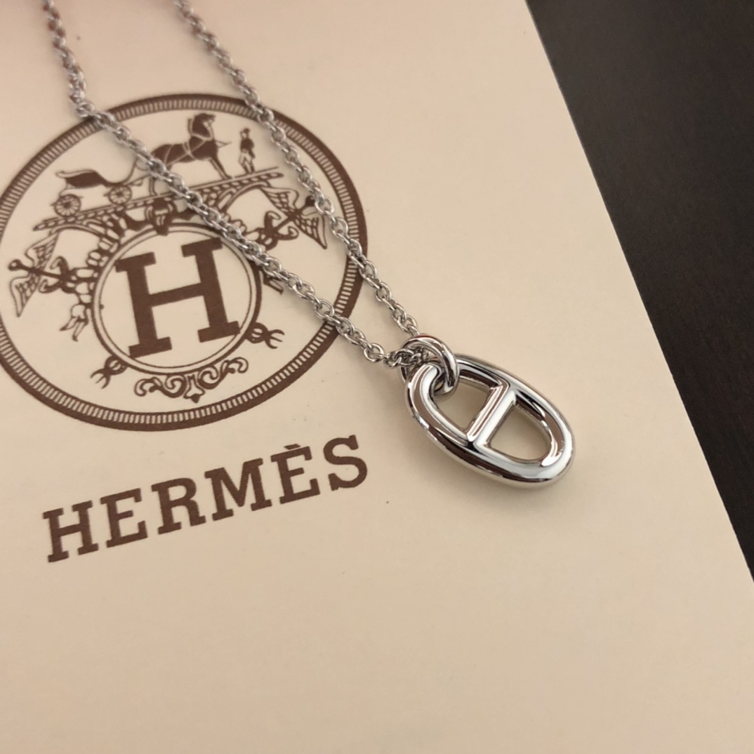 【2026】【HERMES 】ネックレス、新しいネックレス万能シンプルファッションオーナメント-BRAND OFF