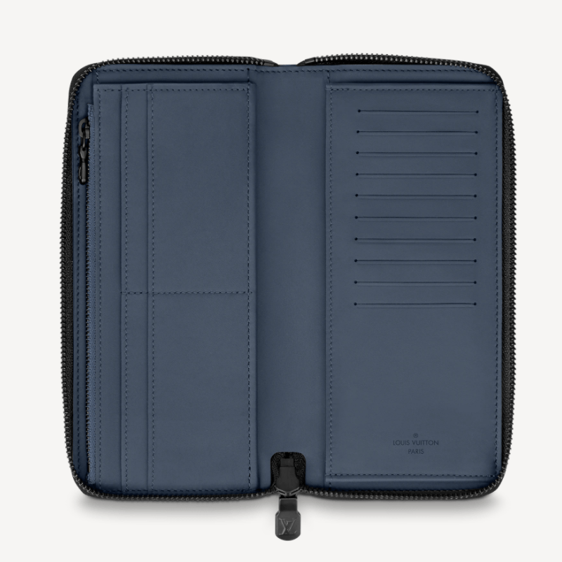 LouisVuitton 21SS CARTEIRA VERTICAL ZIPPY wallet Navy 長財布 M80423-BRAND OFF