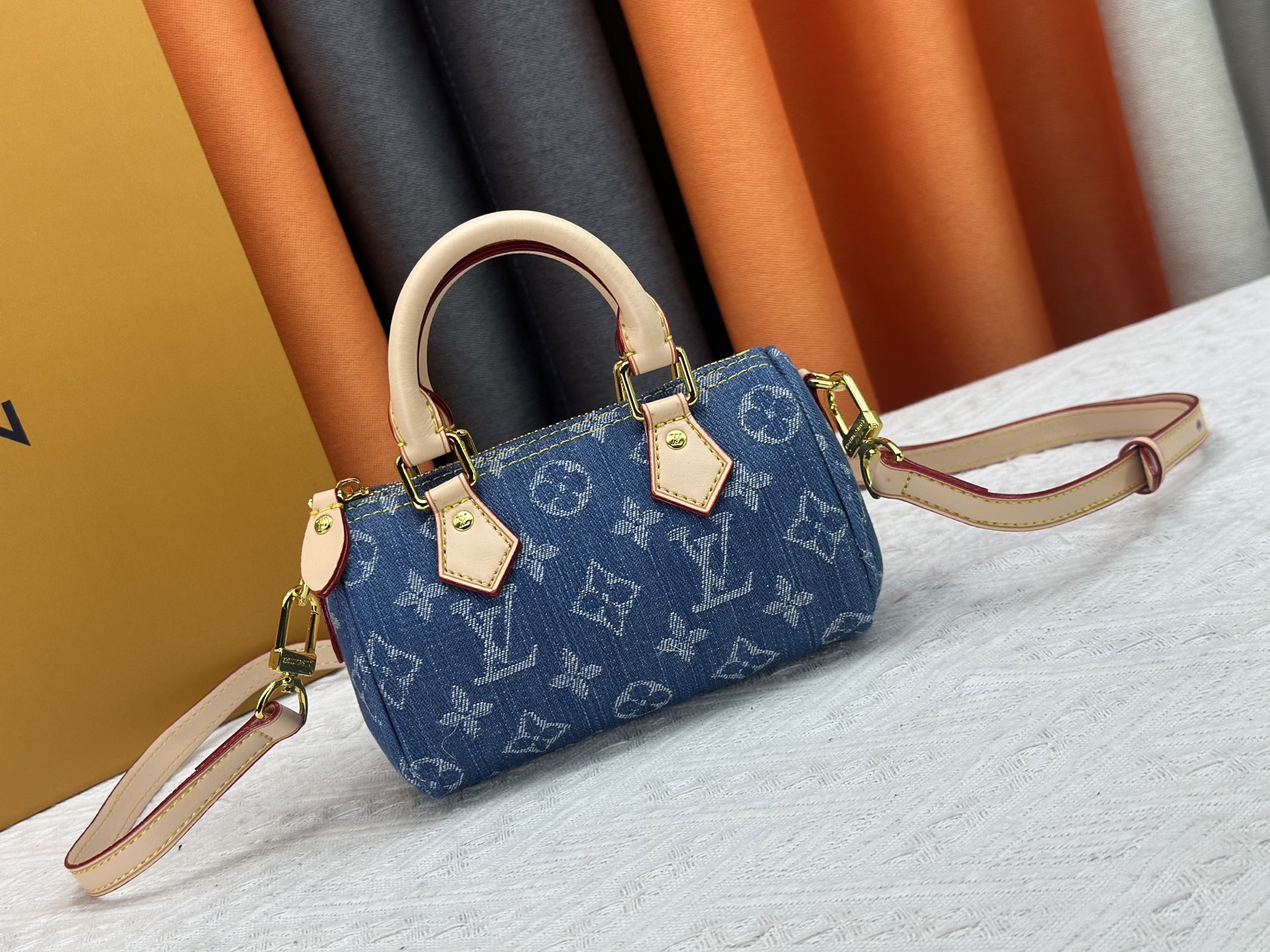 LOUIS VUITTON ルイヴィトン NANO SPEEDY Gx デニムバッグ M11212 M81085-BRAND OFF