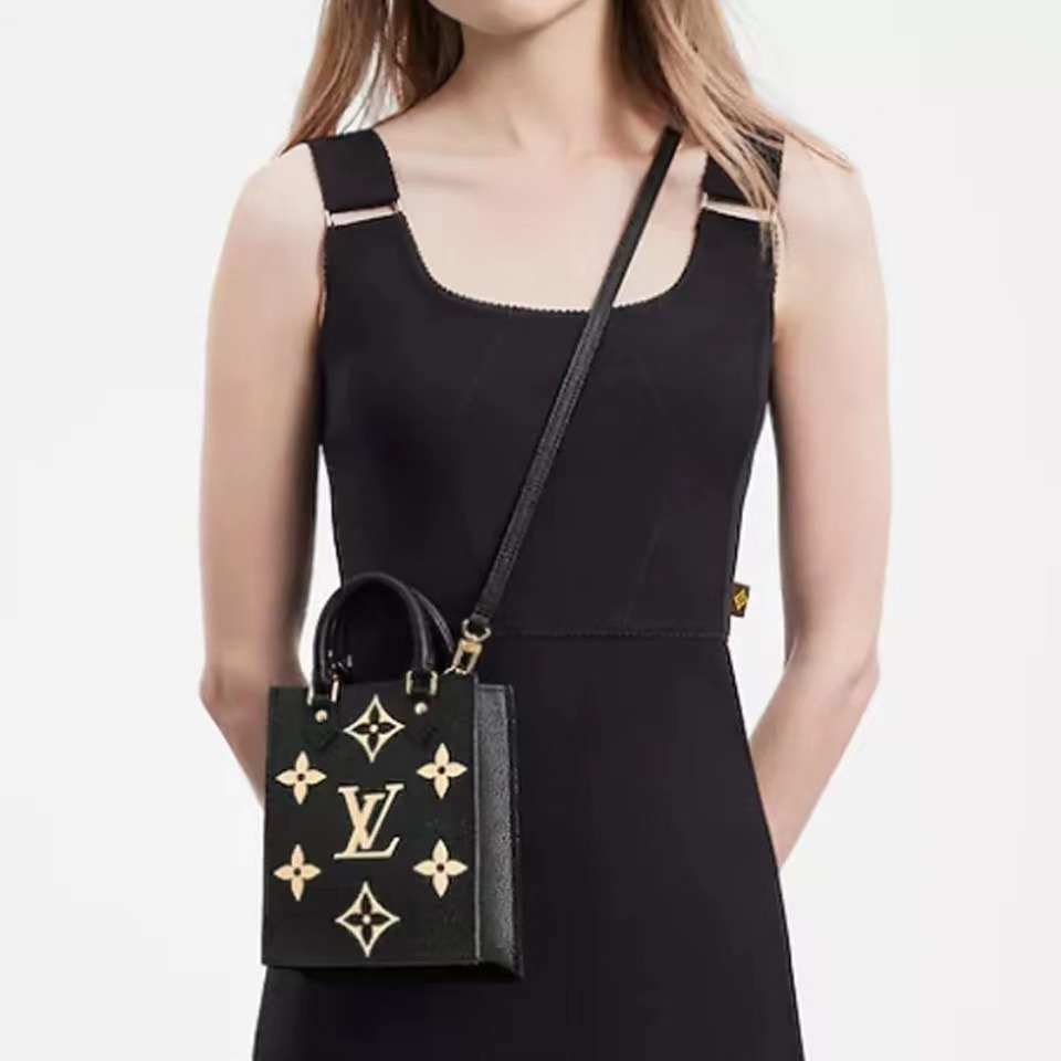 LOUIS VUITTON（ルイヴィトン）Petit Sac Plat mini tote ハンドバッグ-BRAND OFF