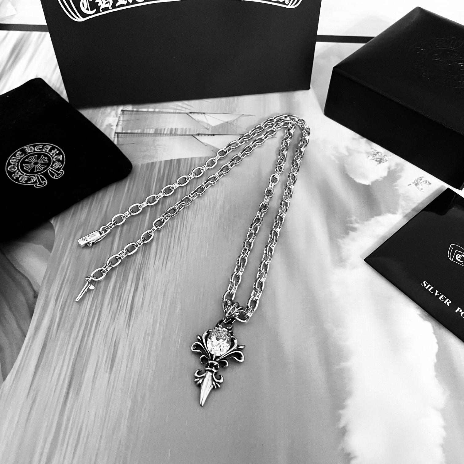【CHROME HEARTS】ネックレス、新しいネックレス万能シンプルファッションオーナメント-BRAND OFF