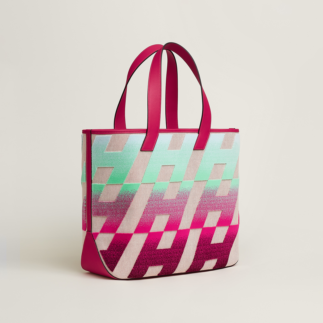 HERMES「カバスイタリックH柄40」トートバッグ2-BRAND OFF