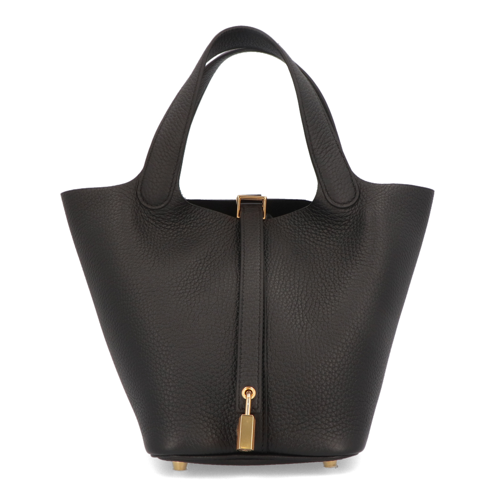 HERMES エルメス ピコタン PM ブラック トリヨン 18*18*13CM-BRAND OFF