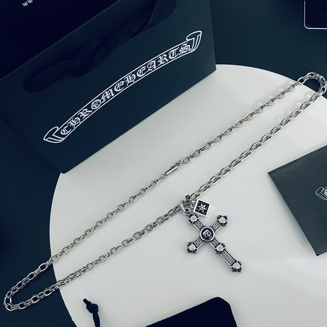 【CHROME HEARTS】クロムハーツ、新しいネックレス万能シンプルファッションオーナメント-BRAND OFF