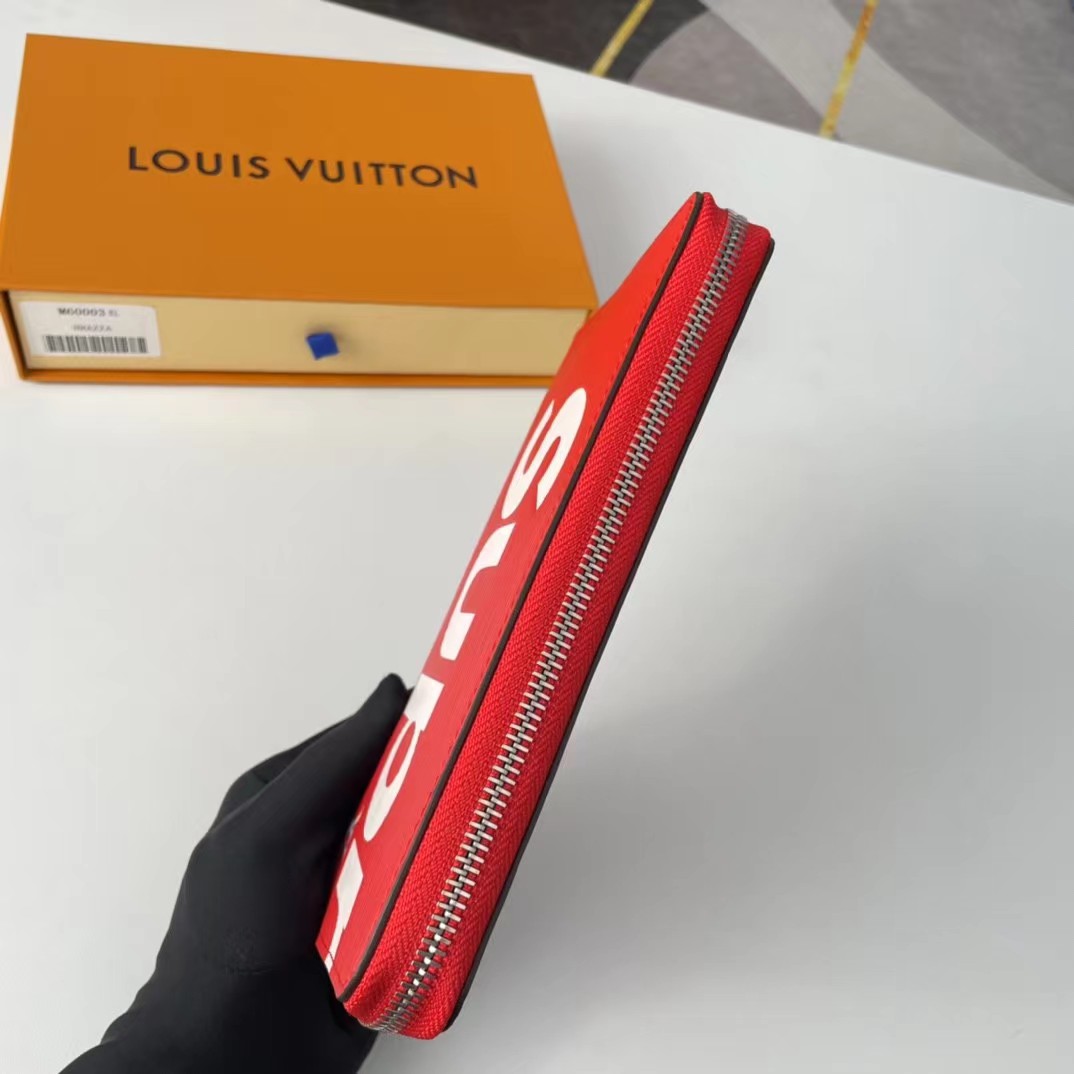 LOUIS VUITTON*SUPREME 財布 19.5 x 10.5 x 2.5 cm-BRAND OFF