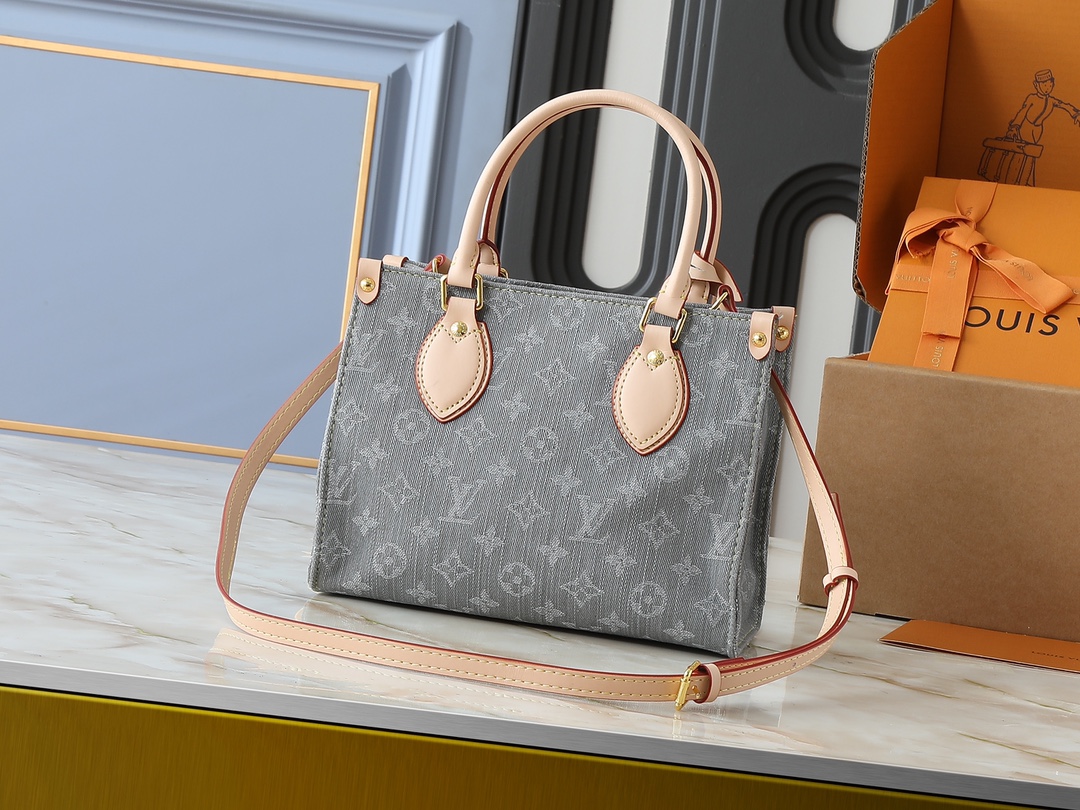 LOUIS VUITTON ルイヴィトン OnTheGo デニムバッグ-BRAND OFF
