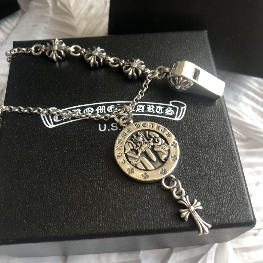 Chrome Hearts クロムハーツ  エンジェルメダル ネックレス-BRAND OFF