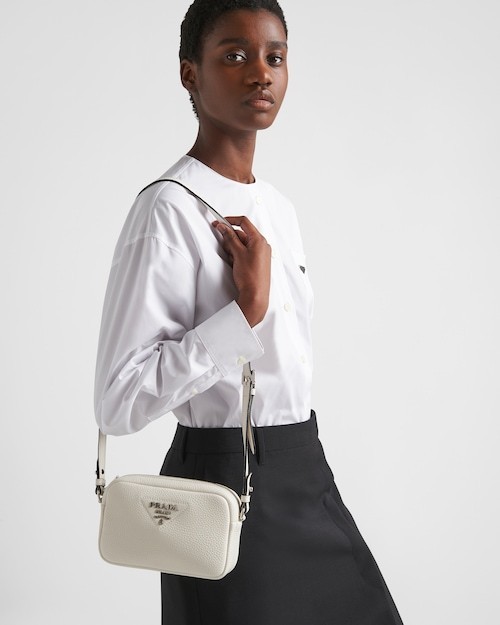 ★PRADA直営店★スモール レザー ショルダーバッグ-BRAND OFF