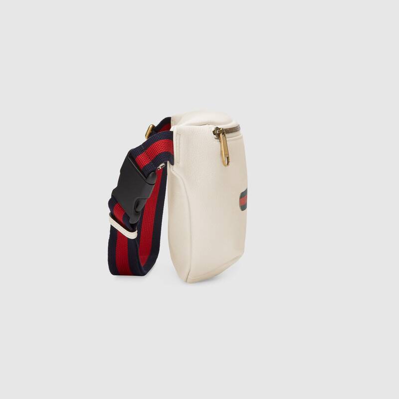 GUCCI(グッチ) 〔グッチ プリント〕レザー ベルトバッグ ‎ホワイト-BRAND OFF