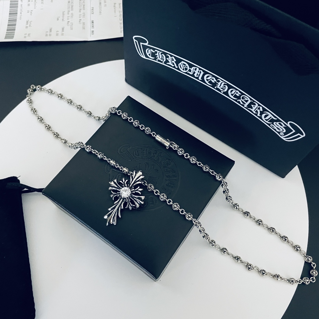 【CHROME HEARTS】ネックレス、新しいネックレス万能シンプルファッションオーナメント-BRAND OFF