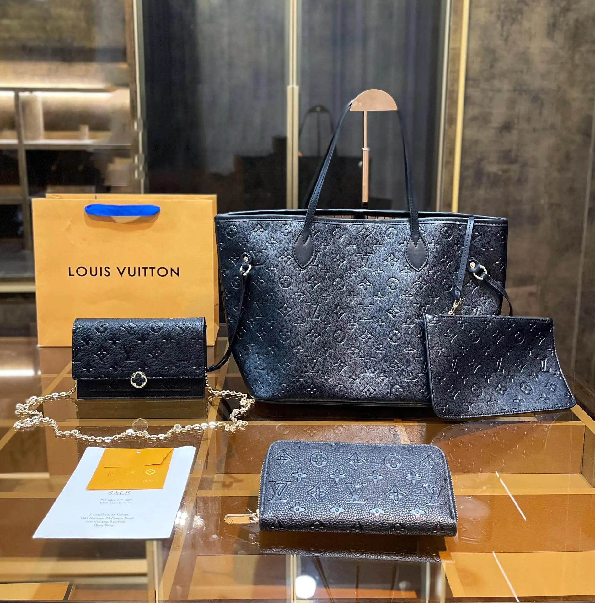 【すぐ届く】ルイヴィトン☆定番人気☆LOUISVUITTON 3点セット お得-BRAND OFF