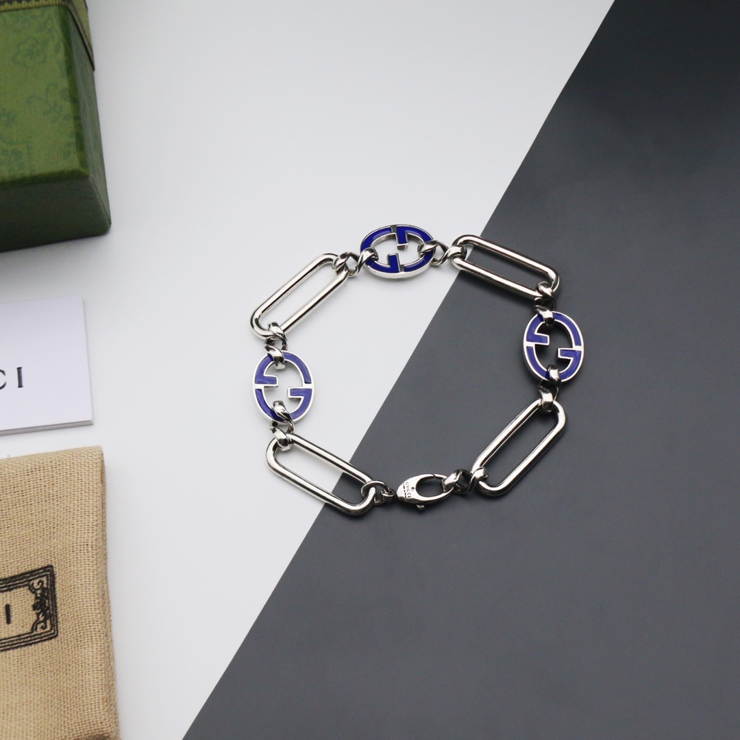 GUCCI インターロッキングG ブレスレット-BRAND OFF