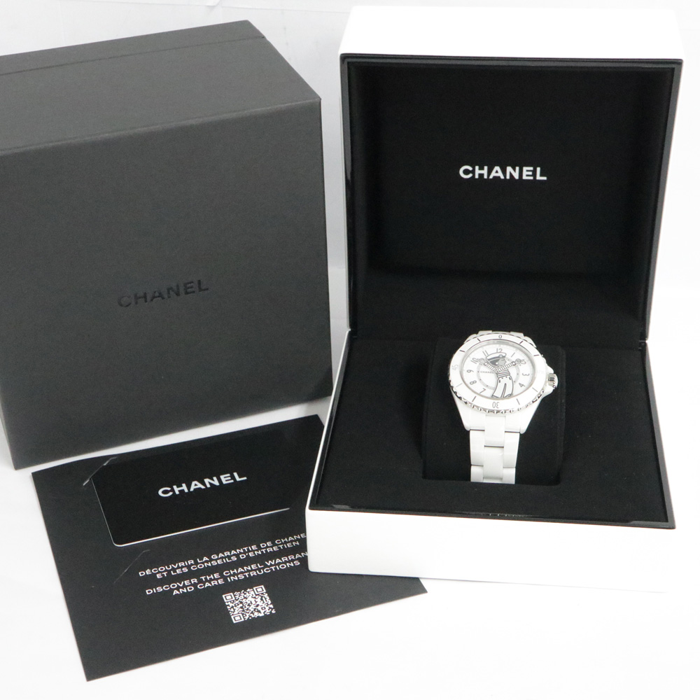 【CHANEL】シャネル マドモアゼル J12 ラ パウザ 38MM H7481 セラミック ホワイト 自動巻 ユニセックス腕時計-BRAND OFF