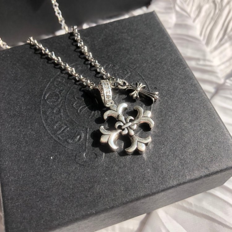 Chrome Hearts クロムハーツ クロスネックレス 55cm-BRAND OFF